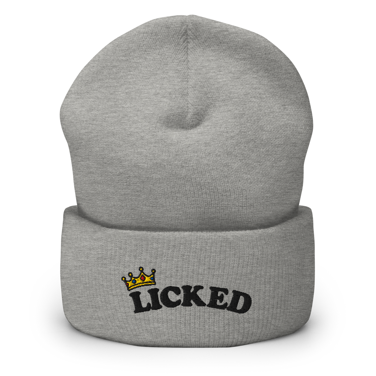 The Licked Embroidered - Cuffed Beanie