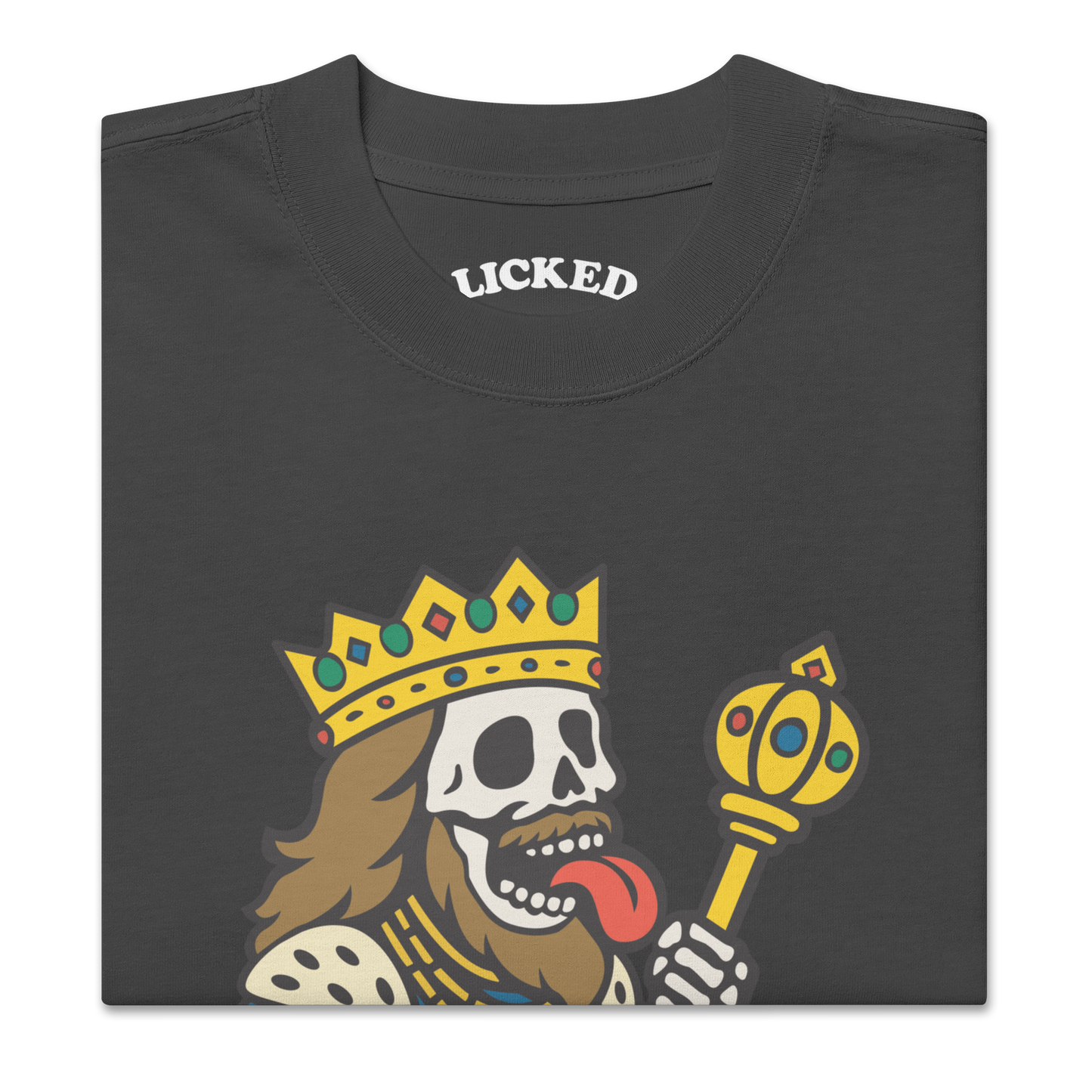 King Of Licked - Oversized Heavy Faded Tee