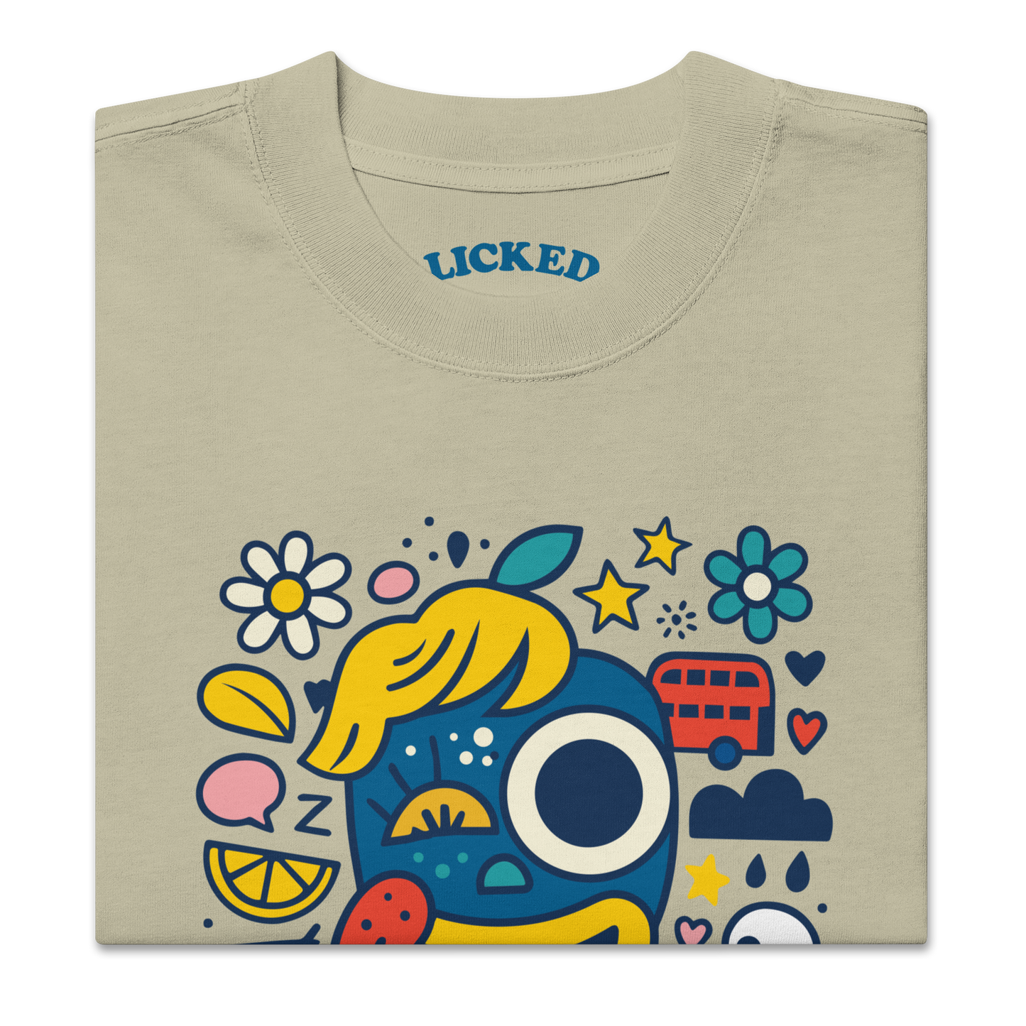 Licked Life - Oversized Heavy Faded Tee