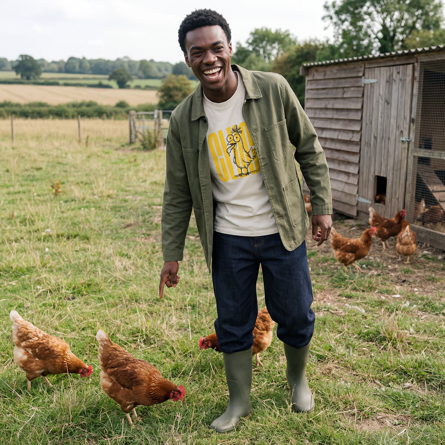 The CLUCK - Oversized faded tee