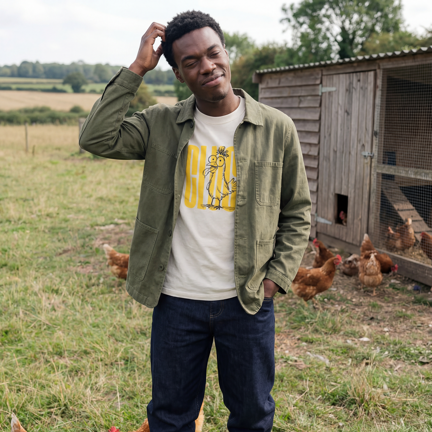 The CLUCK - Oversized faded tee
