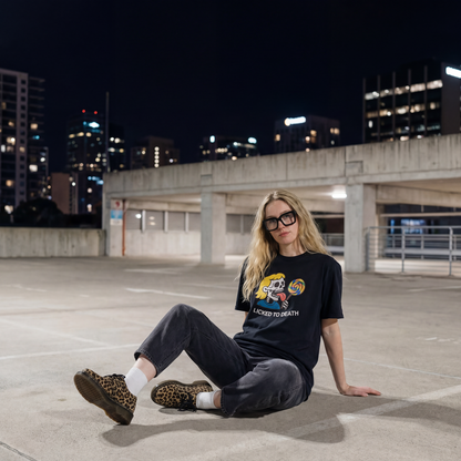 Licked To Death - Oversized Heavy Faded Tee