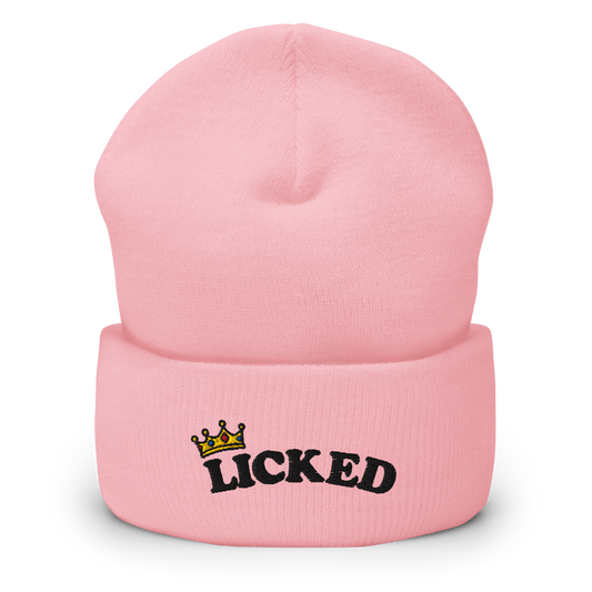 The Licked Embroidered - Cuffed Beanie