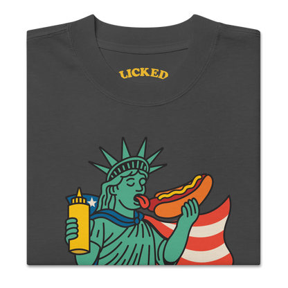 Licked New York - Oversized Heavy Faded Tee