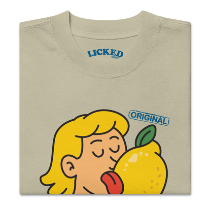 The OG - Lick The Lemon - Oversized Heavy Faded Tee