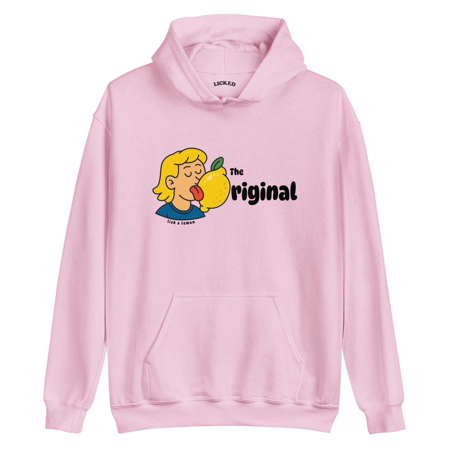 Lick The Lemon Hoodie - Light Pink